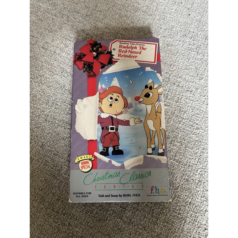 Rudolph the Red-Nosed Reindeer (VHS, 1989) Burl Ives Vintage 80s Classic Cartoon - Picture 5 of 7